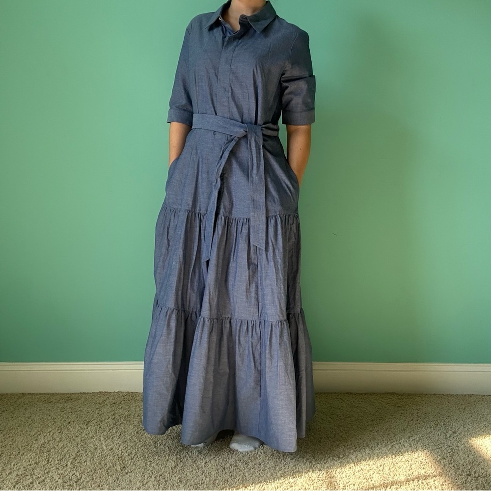 Calvin Klein Cotton Blue Dress